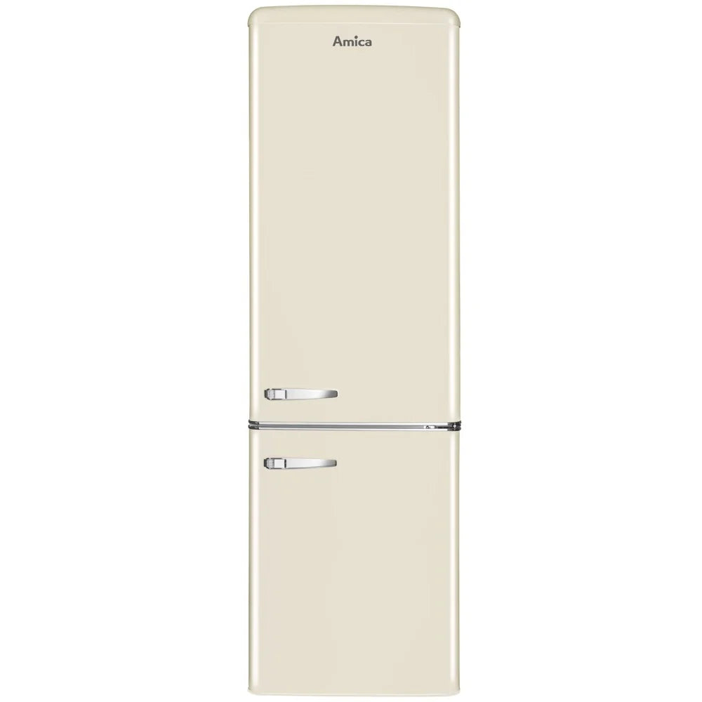 Amica FKR29653C Retro Static Fridge Freezer, 60/40, Cream, E Rated