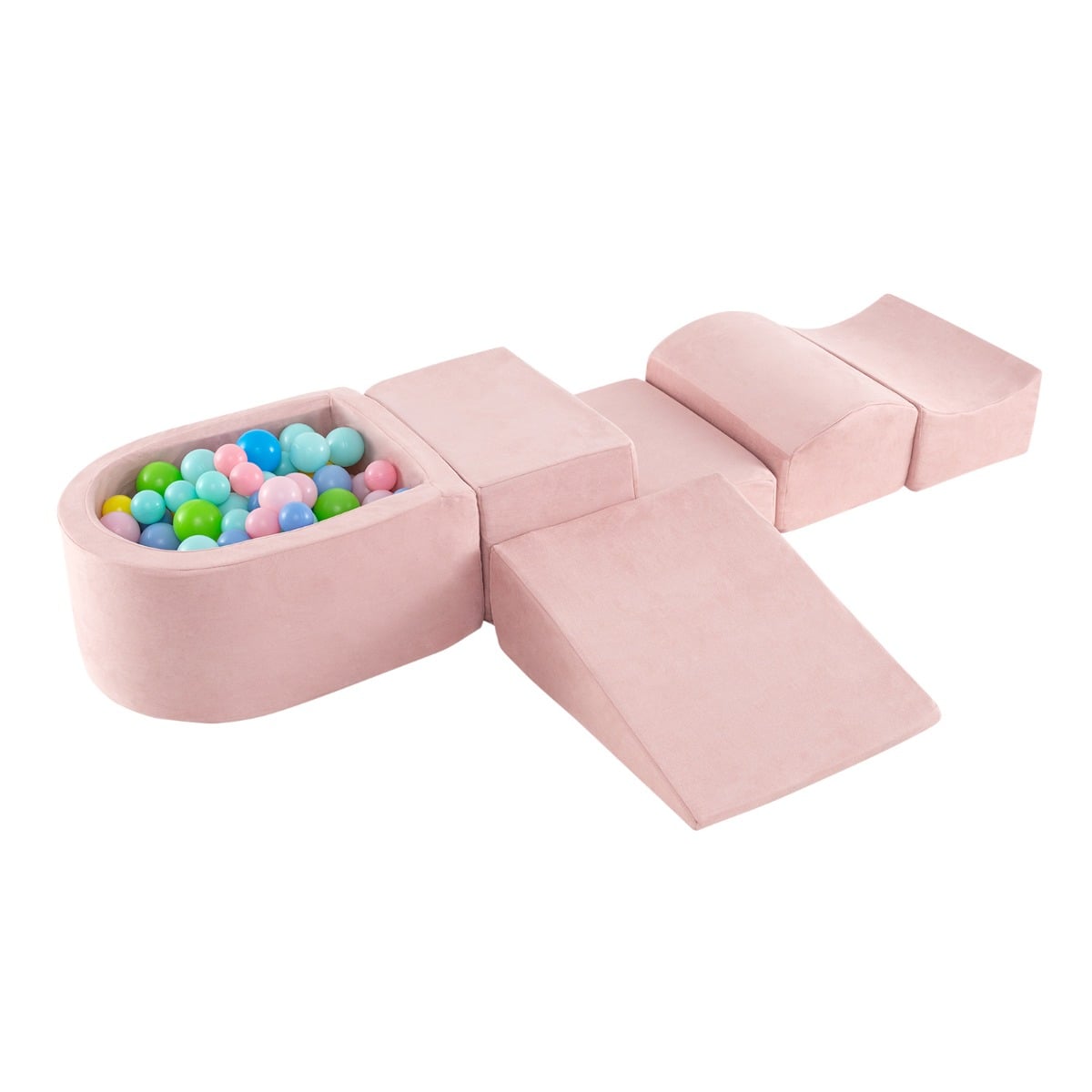 Climb And Crawl Five Piece Playset With Ball Pit