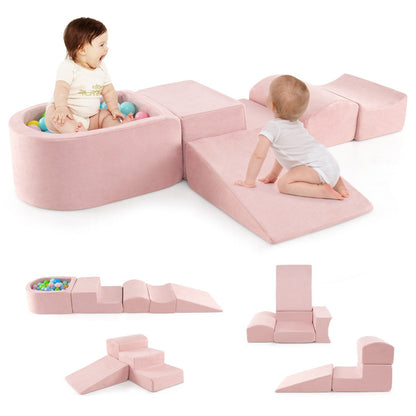 Climb And Crawl Five Piece Playset With Ball Pit