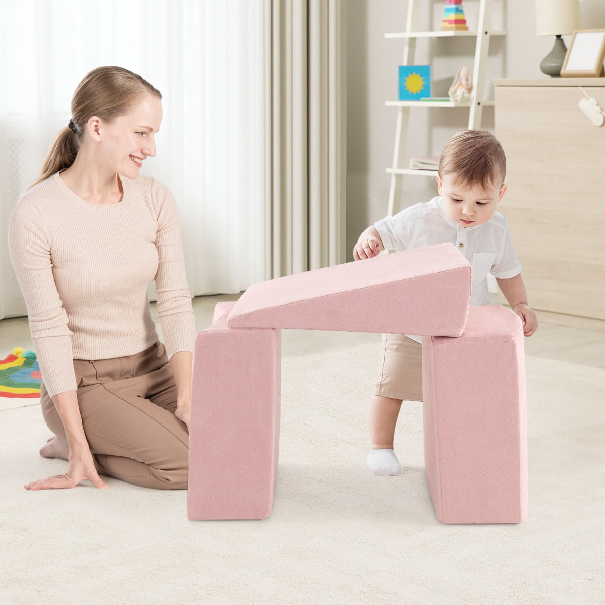 Climb And Crawl Five Piece Playset With Ball Pit