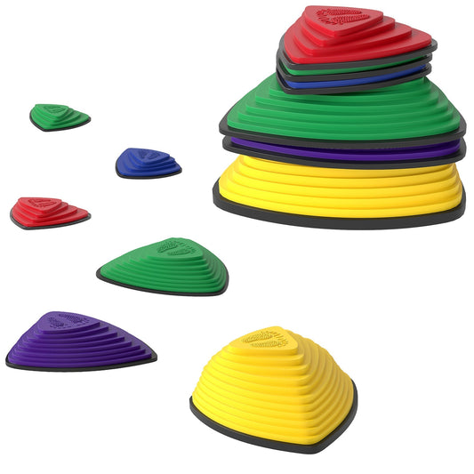 AIYAPLAY Stepping Stones For Kids Stackable Sensory Toys Outdoor Indoor Obstacle Course For Balance And Motor Skills