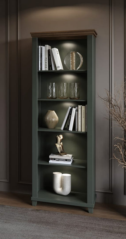 Evora Tall Bookcase 71cm Premium Vertical Storage For Living Rooms And Home Offices