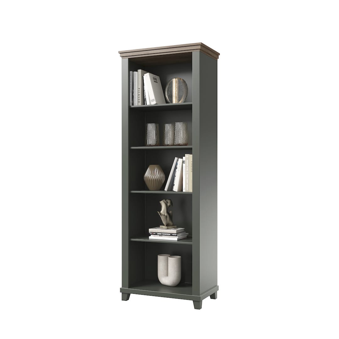 Evora Tall Bookcase 71cm Premium Vertical Storage For Living Rooms And Home Offices