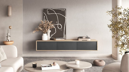 Frida 38 Floating TV Cabinet For Modern Living Rooms Sleek Design With Ample Storage