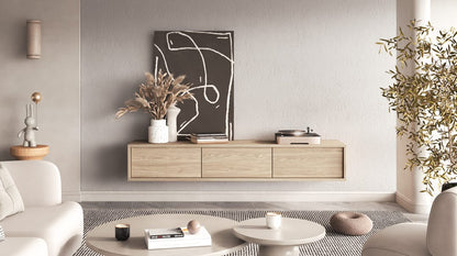 Frida 38 Floating TV Cabinet For Modern Living Rooms Sleek Design With Ample Storage