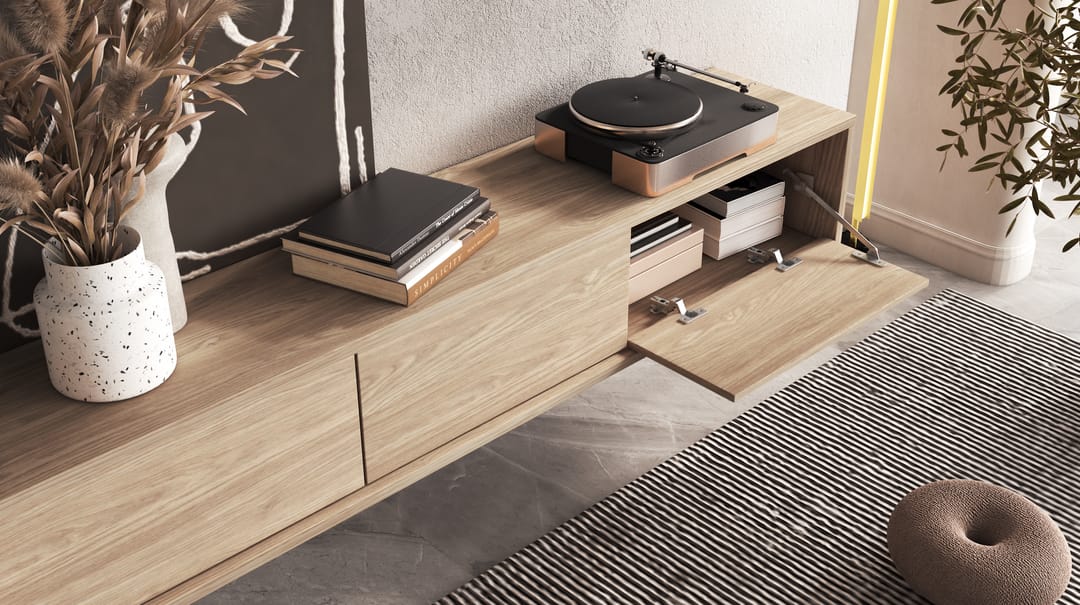 Frida 38 Floating TV Cabinet For Modern Living Rooms Sleek Design With Ample Storage