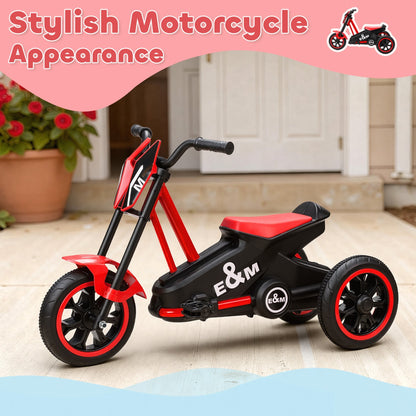 AIYAPLAY Kids Tricycle For Toddlers With Pedals 3 Wheel Stable Steel Frame Indoor Outdoor Red
