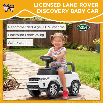 AIYAPLAY Land Rover Licensed Toddler Ride On Car With Horn And Engine Sounds For 18 To 36 Months Under Seat Storage