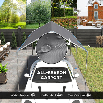Outsunny 3x6m Heavy Duty Carport Shelter For Cars