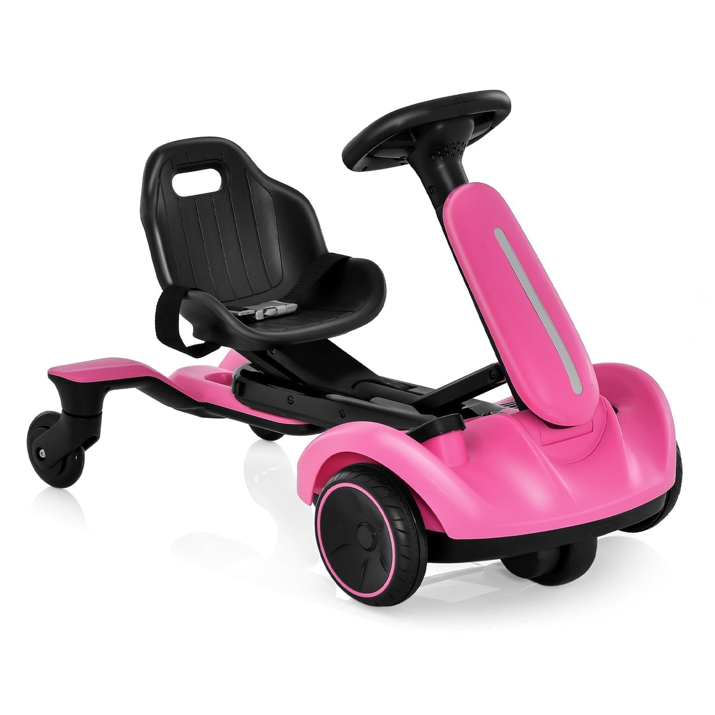 6V Electric Ride On Drift Car Pink For Kids 3 To 8 Durable Sturdy Frame Realistic Fun