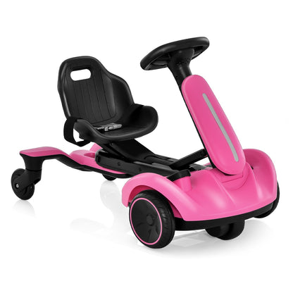 6V Electric Ride On Drift Car Pink For Kids 3 To 8 Durable Sturdy Frame Realistic Fun