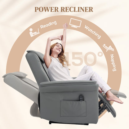 HOMCOM 3D Kneading Massage Recliner Chair For Home Use With Remote USB Side Pockets