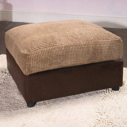 Benson Corduroy Sofa Set 3 Seater And 2 Seater In Brown Beige With Plush Comfort For Homeowners