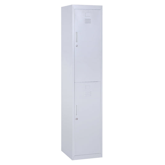 Vinsetto Locker Cabinet Storage In Cold Rolled Steel With Shelves Secure Vertical Cupboard For Office Gym Home Garage