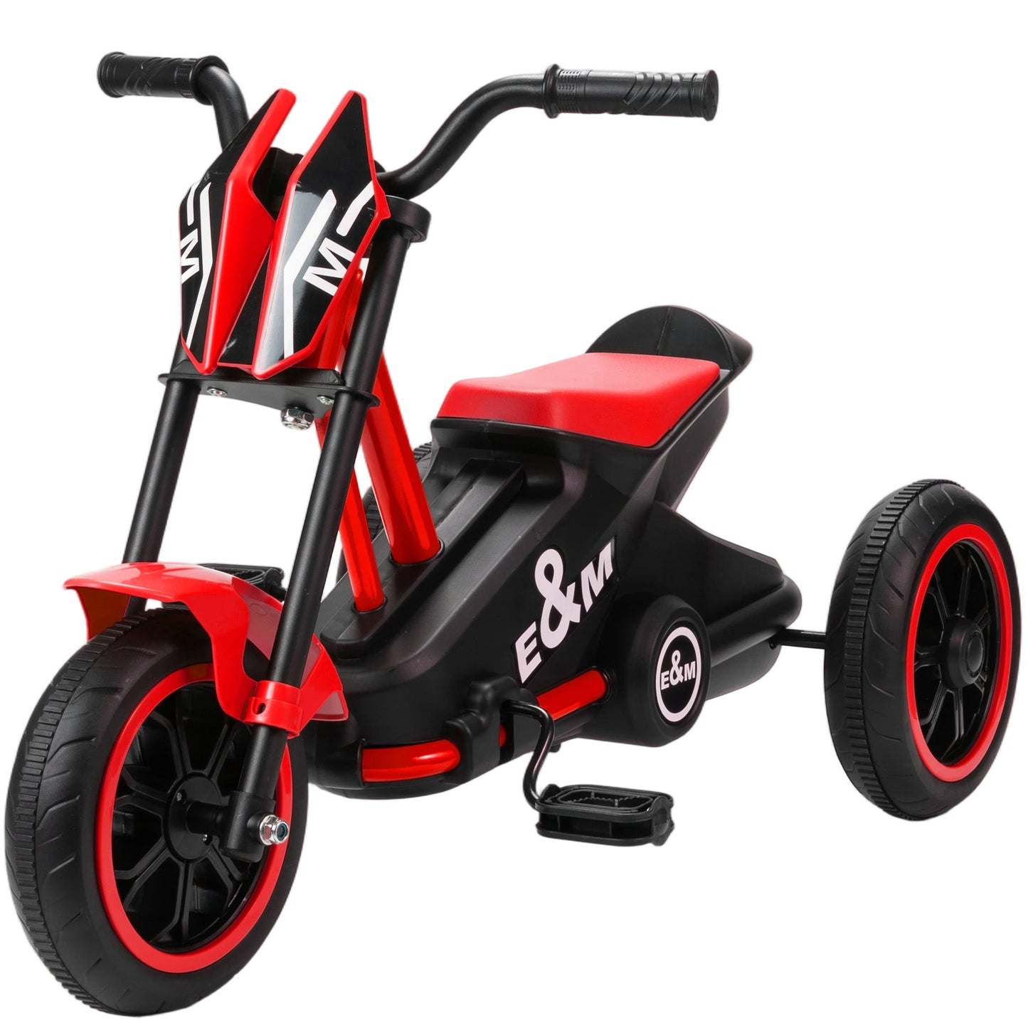 AIYAPLAY Kids Tricycle For Toddlers With Pedals 3 Wheel Stable Steel Frame Indoor Outdoor Red