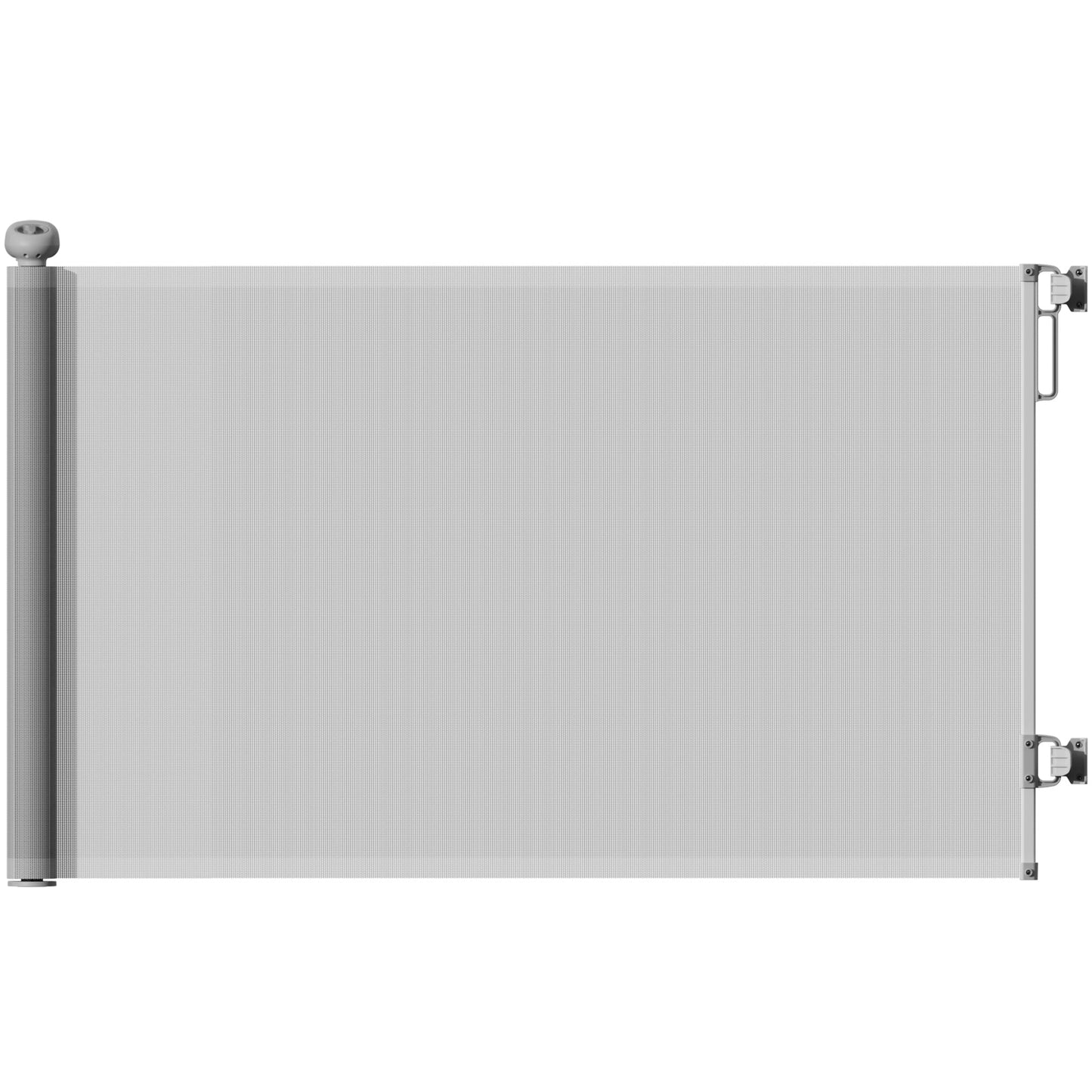 PawHut Retractable Dog Gate For Doorways And Stairways Up To 140 Cm Wide Easy Install With Secure Mesh For Pet Parents