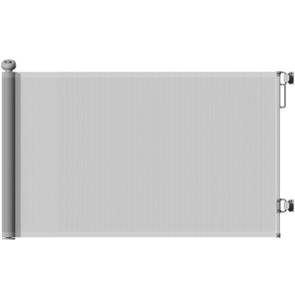 PawHut Retractable Dog Gate For Doorways And Stairways Up To 140 Cm Wide Easy Install With Secure Mesh For Pet Parents
