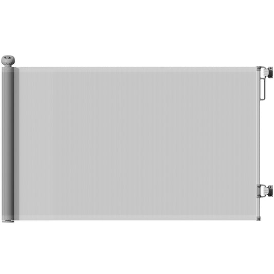 PawHut Retractable Dog Gate For Doorways And Stairways Up To 140 Cm Wide Easy Install With Secure Mesh For Pet Parents